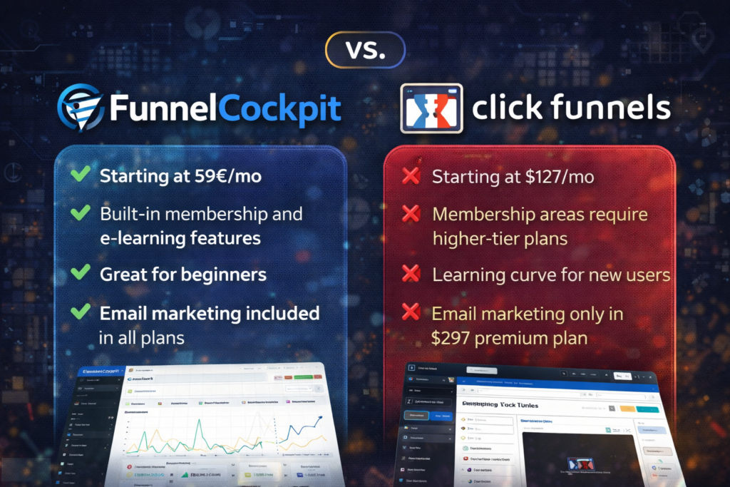 FunnelCockpit vs ClickFunnels