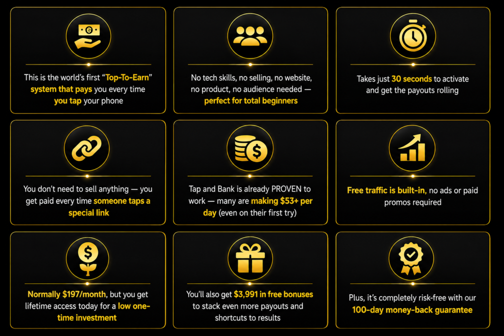 Premium app benefits overview in gold