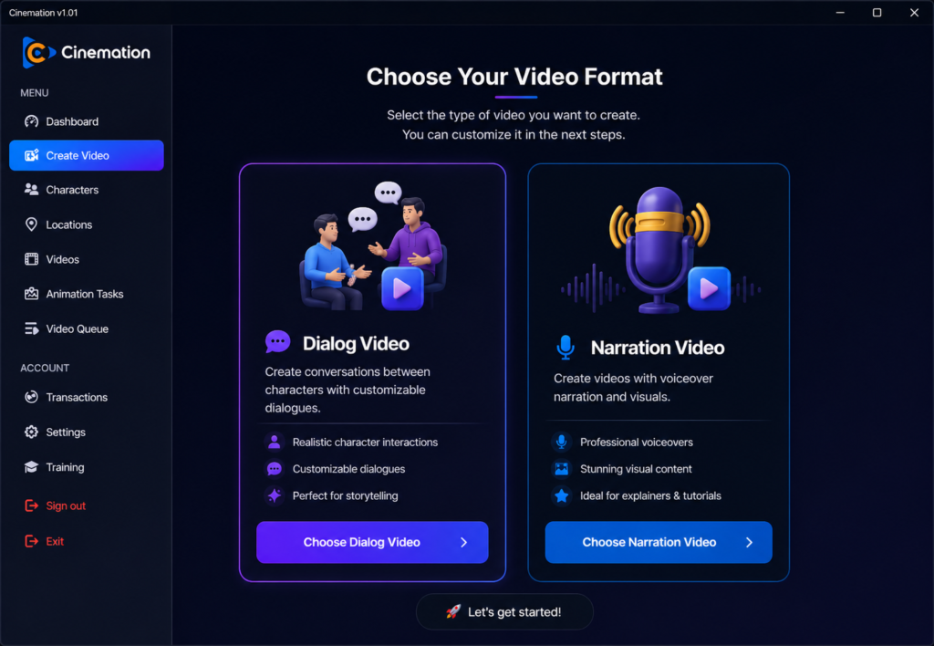 Cinemation-video-creation-tool-interface