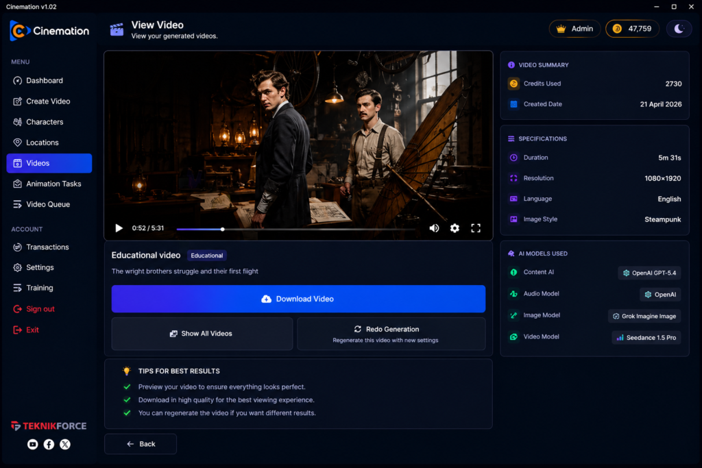 Cinemation-video-review-interface-design