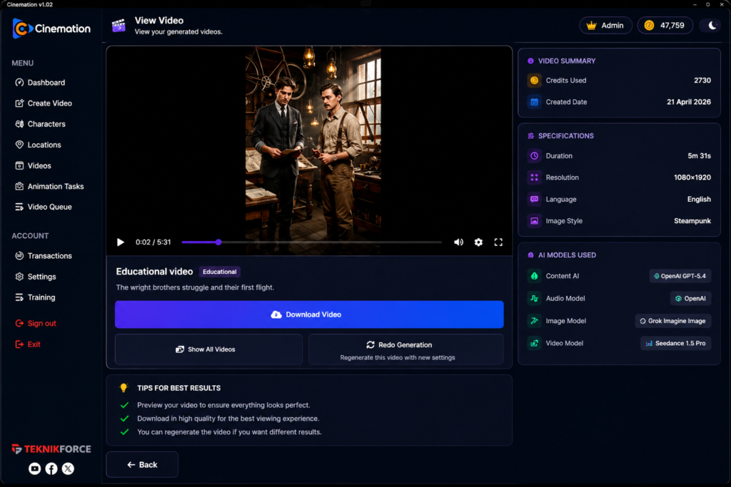 Steampunk-video-viewer-interface-design
