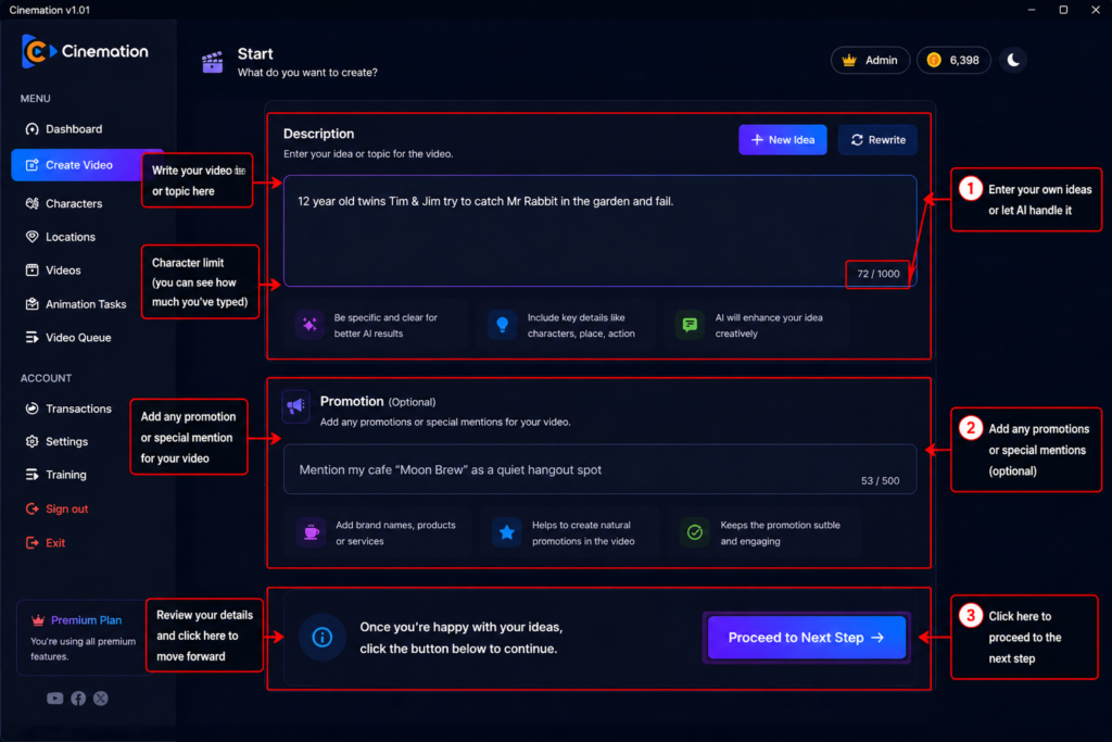 Video-creation-UI-tutorial-screenshot