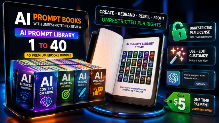 AI Prompt Books with Unrestricted PLR Review