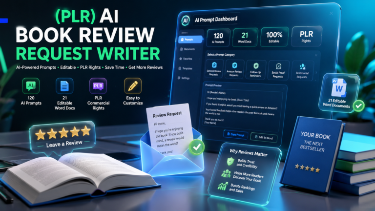 (PLR) AI Book Review Request Writer